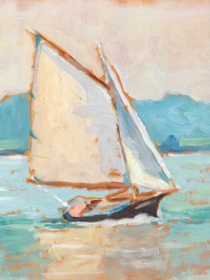 Contemporary Yacht II by Ethan Harper Oil Painting