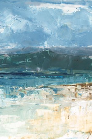 Cool Blue Horizon I Oil painting by Ethan Harper