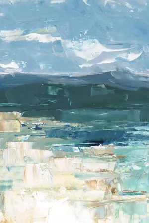 Cool Blue Horizon II by Ethan Harper Oil Painting