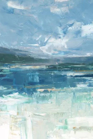 Cool Blue Horizon III Oil Painting by Ethan Harper - Bestsellers