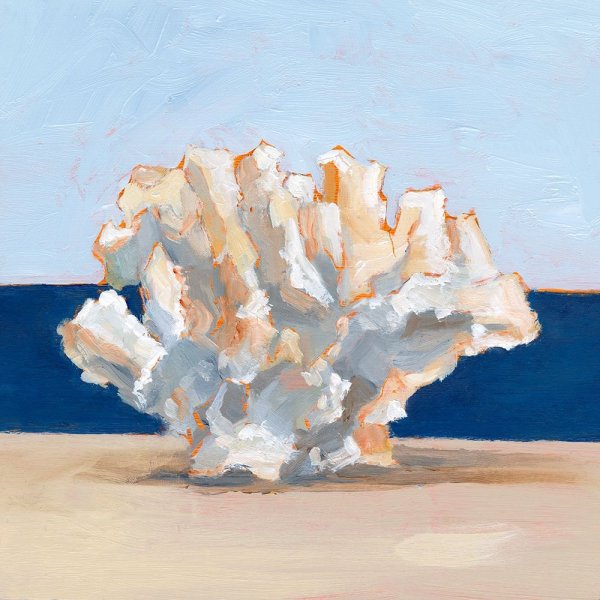 Main Product Photo of Coral By the Shore II Painting by Ethan Harper