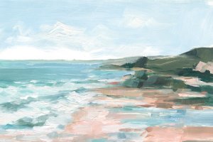 Coral Sand Beaches I by Ethan Harper Oil Painting