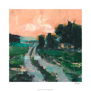 Coral Sunset II by Ethan Harper Oil Painting