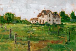 Countryside Home I by Ethan Harper Oil Painting