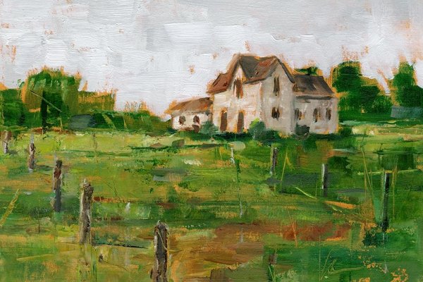 Countryside Home I by Ethan Harper - Hand-Painted Oil Painting Reproduction