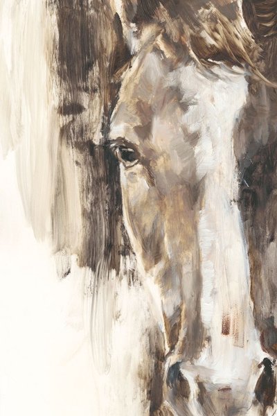 Main Product Photo of Cropped Equine Study I Painting by Ethan Harper