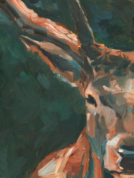 Main Product Photo of Cropped Western Study II Painting by Ethan Harper