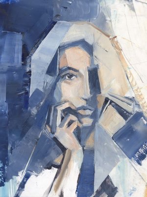 Cubist Glamour I by Ethan Harper Oil Painting