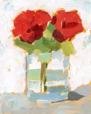 Cut Roses I by Ethan Harper Oil Painting