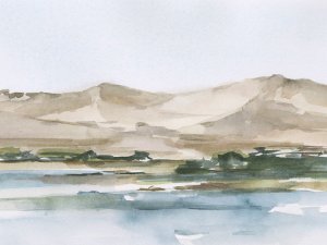 Desert Mountains II by Ethan Harper Oil Painting