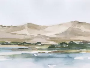 Desert Mountains II Oil Painting by Ethan Harper - Contemporary