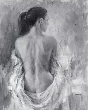 Draped Figure I Oil Painting by Ethan Harper - Contemporary