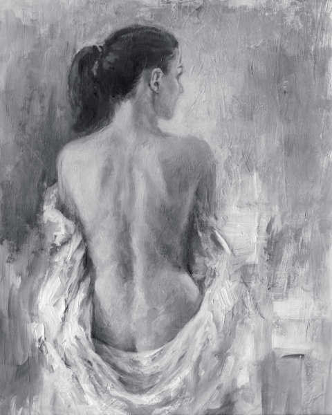 Main Product Photo of Draped Figure I Painting by Ethan Harper
