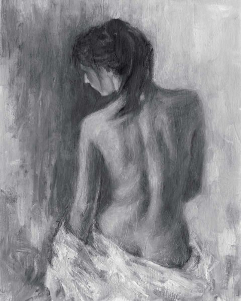 Main Product Photo of Draped Figure II Painting by Ethan Harper