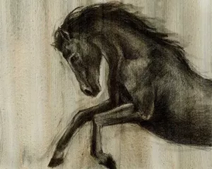 Dynamic Stallion II by Ethan Harper Oil Painting