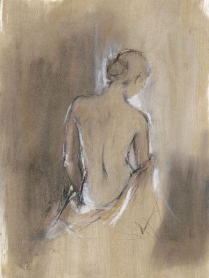 Embellished Contemporary Figure II Oil Painting by Ethan Harper - Contemporary