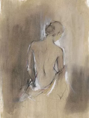 Embellished Contemporary Figure II Oil Painting by Ethan Harper - Contemporary