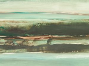 Emerald and Rust I by Ethan Harper Oil Painting