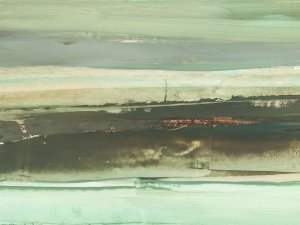 Emerald and Rust II by Ethan Harper Oil Painting