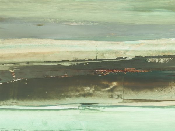Emerald and Rust II by Ethan Harper - Hand-Painted Oil Painting Reproduction