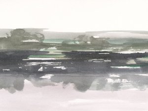 Emerald Lake Reflections I Oil painting by Ethan Harper