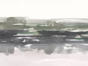 Emerald Lake Reflections I by Ethan Harper Oil Painting