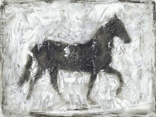 Main Product Photo of Equine Silhouette I Painting by Ethan Harper