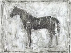 Equine Silhouette II by Ethan Harper Oil Painting