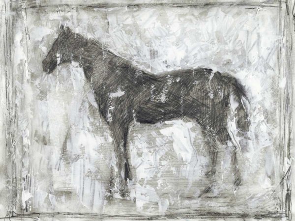 Main Product Photo of Equine Silhouette II Painting by Ethan Harper