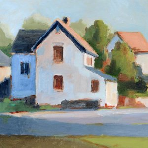 European Farmhouses II Oil painting by Ethan Harper