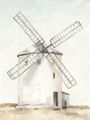 European Windmill I by Ethan Harper Oil Painting