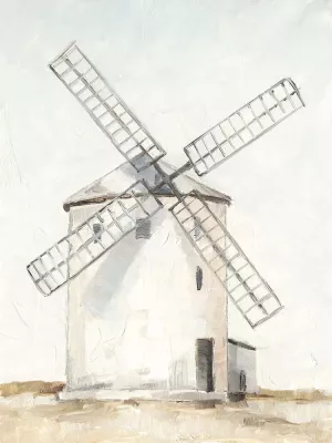 European Windmill I by Ethan Harper Oil Painting