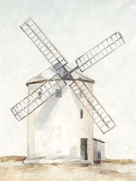 European Windmill I by Ethan Harper - Hand-Painted Oil Painting Reproduction