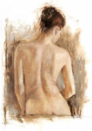 Figure Painting Study II Oil Painting by Ethan Harper - Contemporary