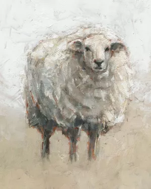 Fluffy Sheep II by Ethan Harper Oil Painting