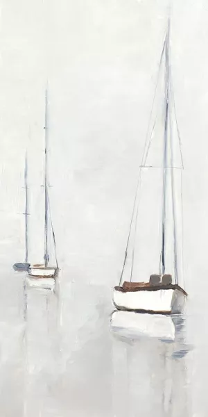 Foggy Harbor I by Ethan Harper Oil Painting