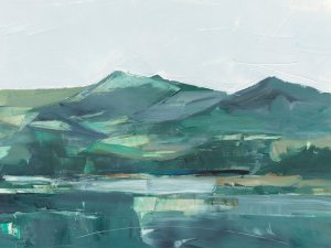 Green Grey Mountains II by Ethan Harper Oil Painting