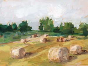 Hay Field I by Ethan Harper Oil Painting