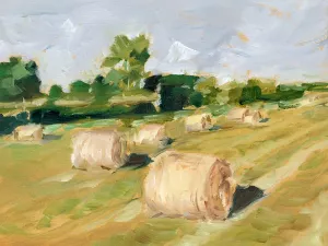 Hay Field II by Ethan Harper Oil Painting