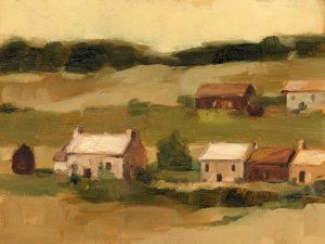 Hillside Sunset II by Ethan Harper Oil Painting