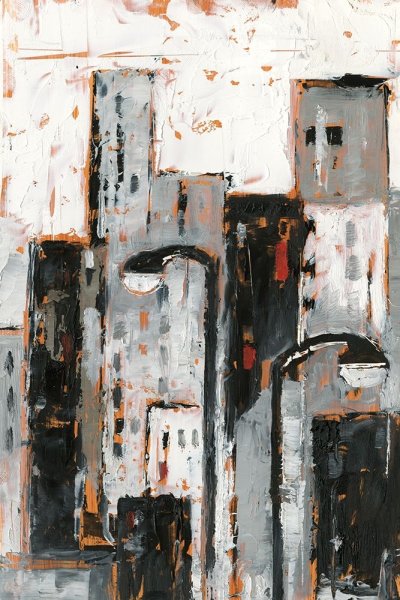 Main Product Photo of Illuminated City II Painting by Ethan Harper