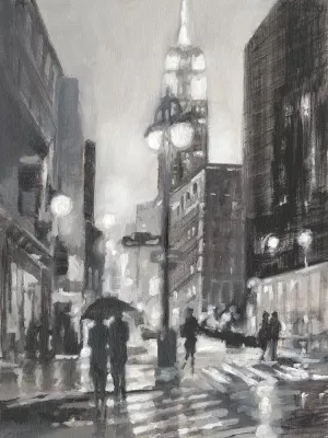 Illuminated Streets I by Ethan Harper Oil Painting