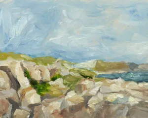 Impasto Mountainside IV by Ethan Harper Oil Painting