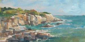 Impasto Ocean View I by Ethan Harper Oil Painting