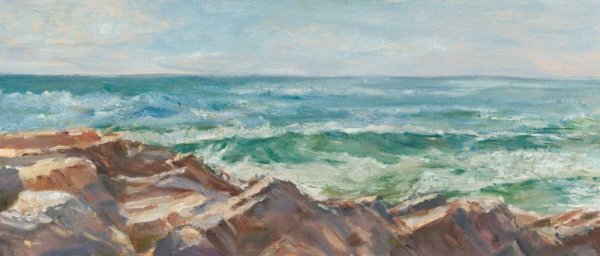 Impasto Ocean View III by Ethan Harper - Hand-Painted Oil Painting Reproduction
