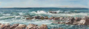 Impasto Ocean View V Oil Painting by Ethan Harper - Contemporary