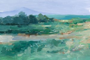 Impressionist Wildflower Field I Oil painting by Ethan Harper