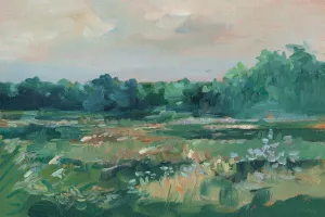Impressionist Wildflower Field III Oil Painting by Ethan Harper - Contemporary