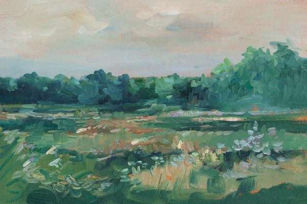 Impressionist Wildflower Field III by Ethan Harper - Hand-Painted Oil Painting Reproduction