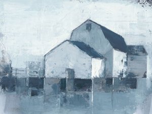 Indigo Barns II Oil painting by Ethan Harper